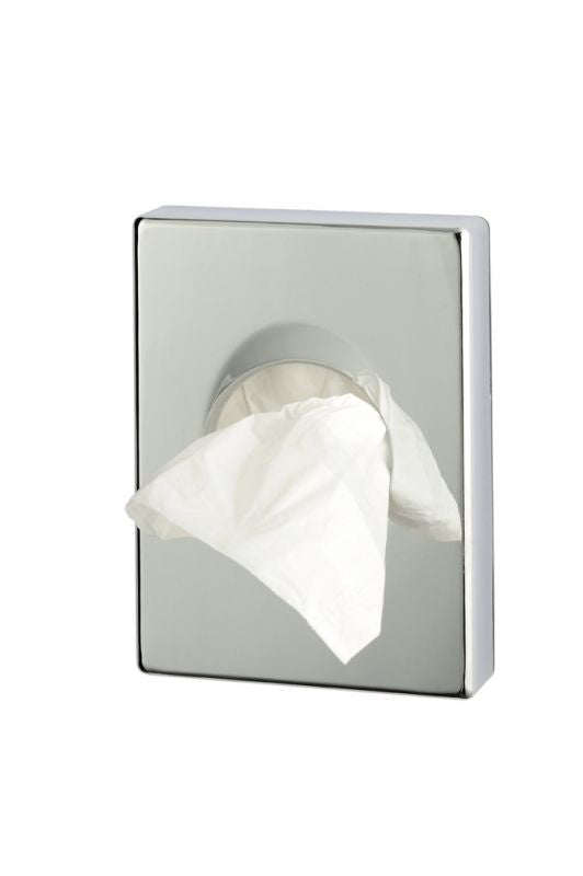 Dispenser Cromato Argento per Sacchetti Igienici + Sacchetti Igienici Bianchi (Acquistabili Separatamente)