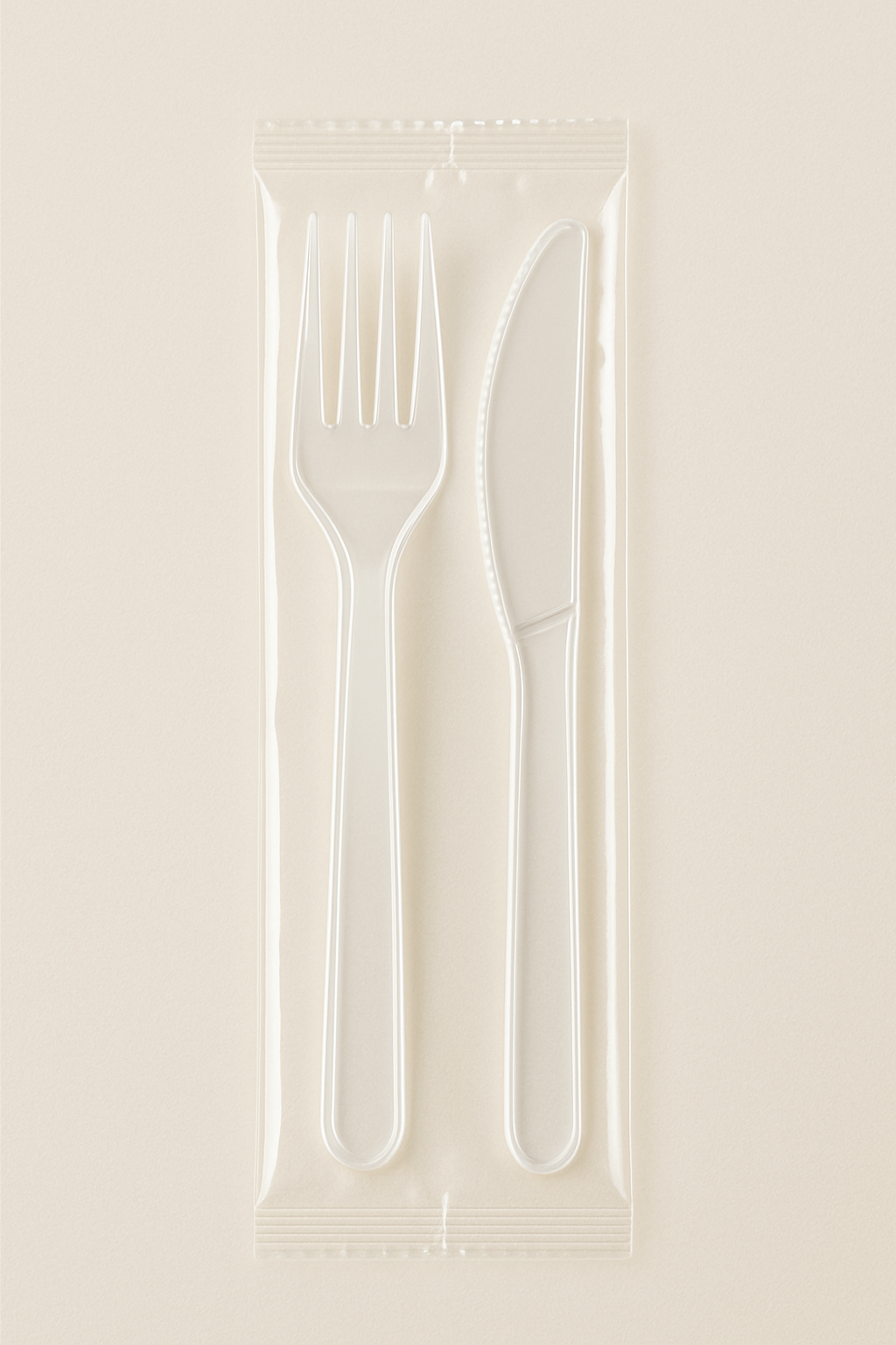 Bis Posate Trasparenti in PS – Forchetta + Coltello – 800 Pezzi