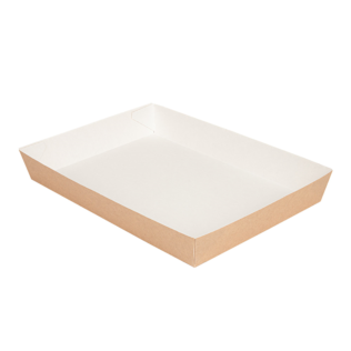 100 pezzi Vassoi in Carta con Interno Plastificato – Ideali per scatole Dama altezza 4cm