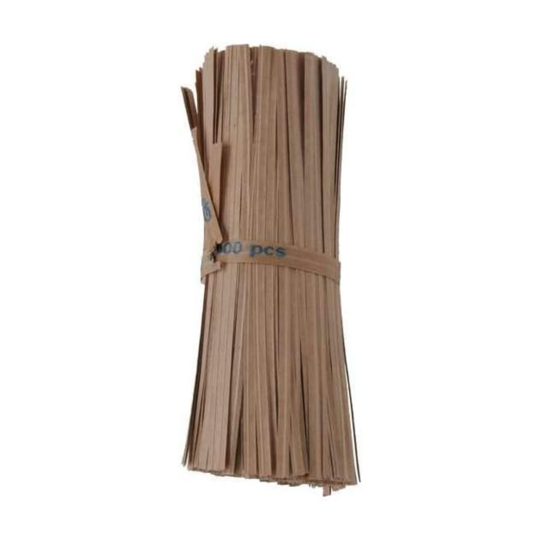 1000pz Filo Piattina Sigilla Sacchetti con Filo Metallico Ricoperto in Carta Tiefix