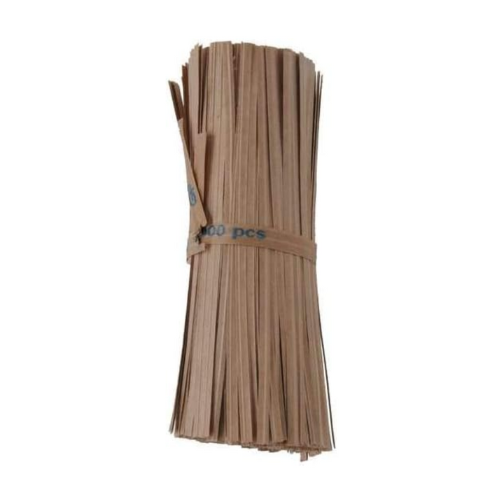 1000pz Filo Piattina Sigilla Sacchetti con Filo Metallico Ricoperto in Carta Tiefix