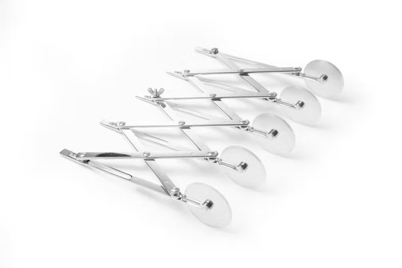Tagliapasta Estensibile a 5 Ruote Tonde Schneider – Acciaio Inox Professionale