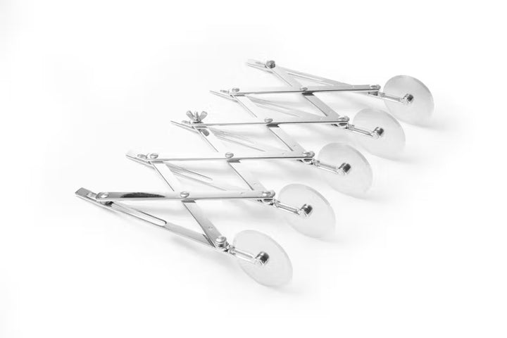 Tagliapasta Estensibile a 5 Ruote Tonde Schneider – Acciaio Inox Professionale