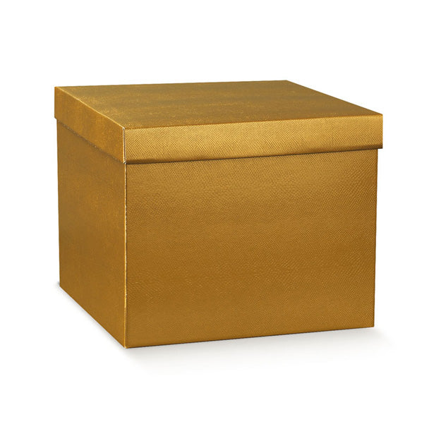 Scatola panettone Skin Oro con tappo Scotton 40x34 cm H34 cm - 1 pezzo