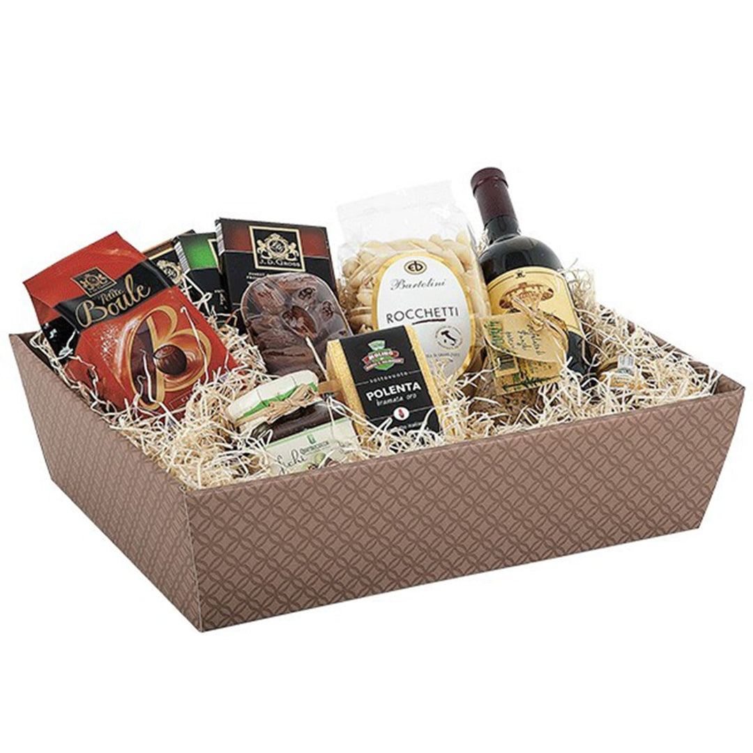 Cesti natalizi Scotton in cartone accoppiato – contenitore conico per confezioni regalo enogastronomiche