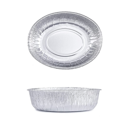 Contenitori in alluminio ovali per alimenti 100% riciclabili