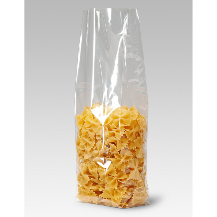 Sacchetti trasparenti per alimenti fondo carta quadro - Termosaldabili