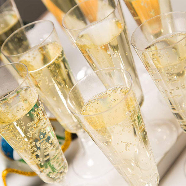 Bicchieri Calice Flute monouso ecosostenibili - Ideali per Champagne, Prosecco e Bollicine