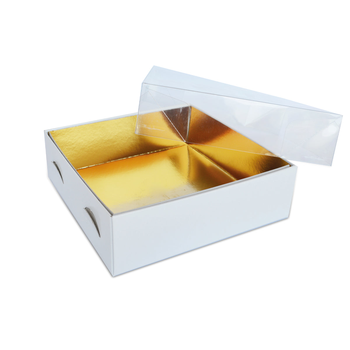 Engelland Scatola Rettangolare per Dolci in Plastica con Maniglia e Coperchio di Chiusura. 26.5 x 27.5 x 12.5 cm. Senza BPA. Per Torte e Snack