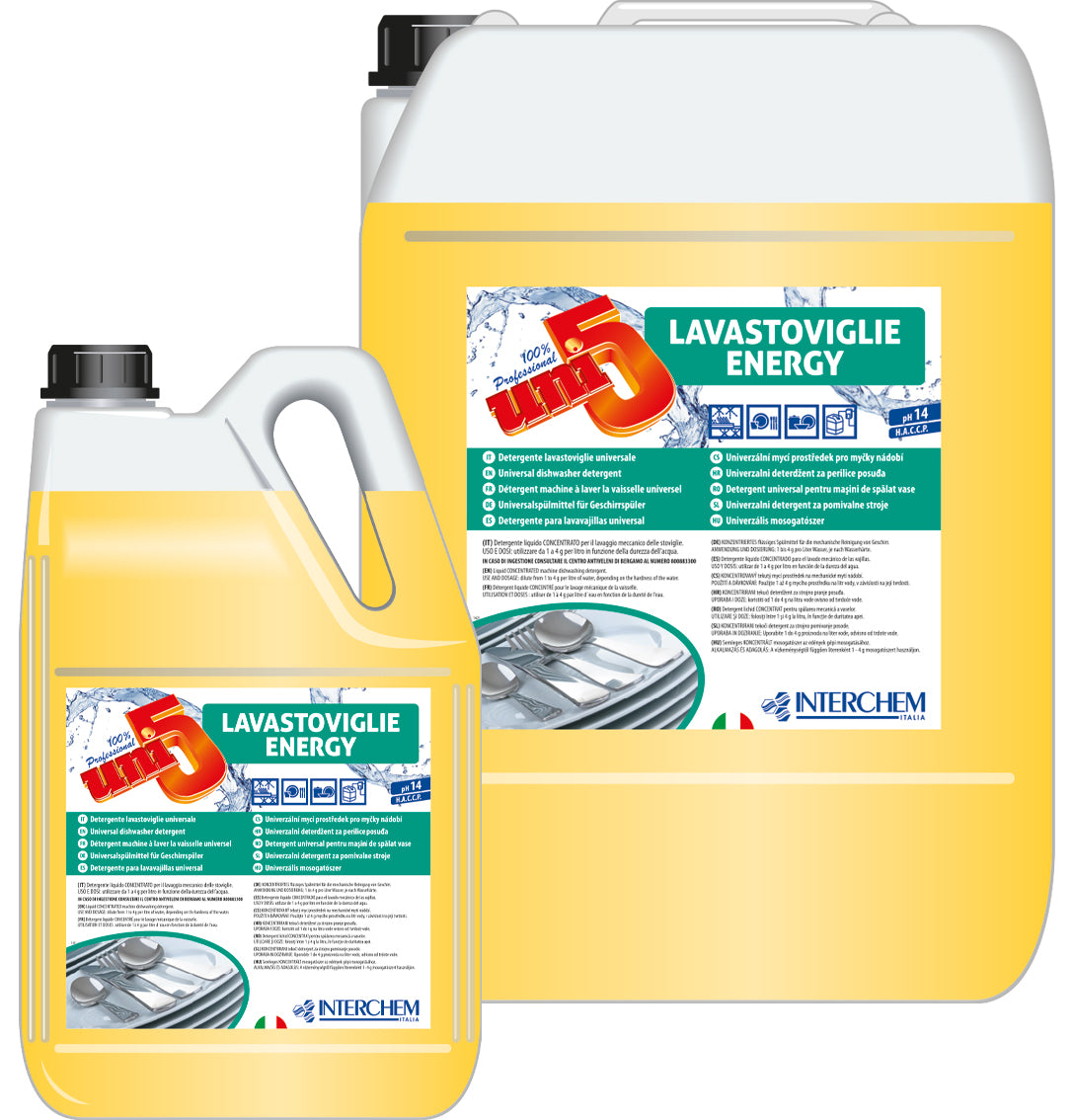 Detergente Uni5 lavastoviglie concentrato Interchem- 12kg – NaturalCart
