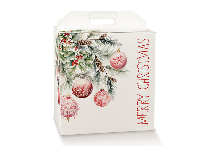 Scatola Portapanettone e Bottiglia Scotton – Scatola Natalizia con Maniglia 30 Pezzi