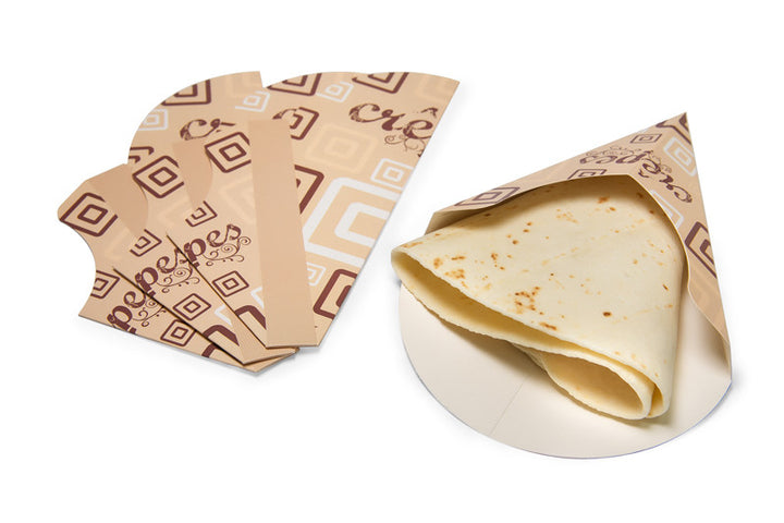 500 pezzi Porta Crepes in Carta 18x13cm