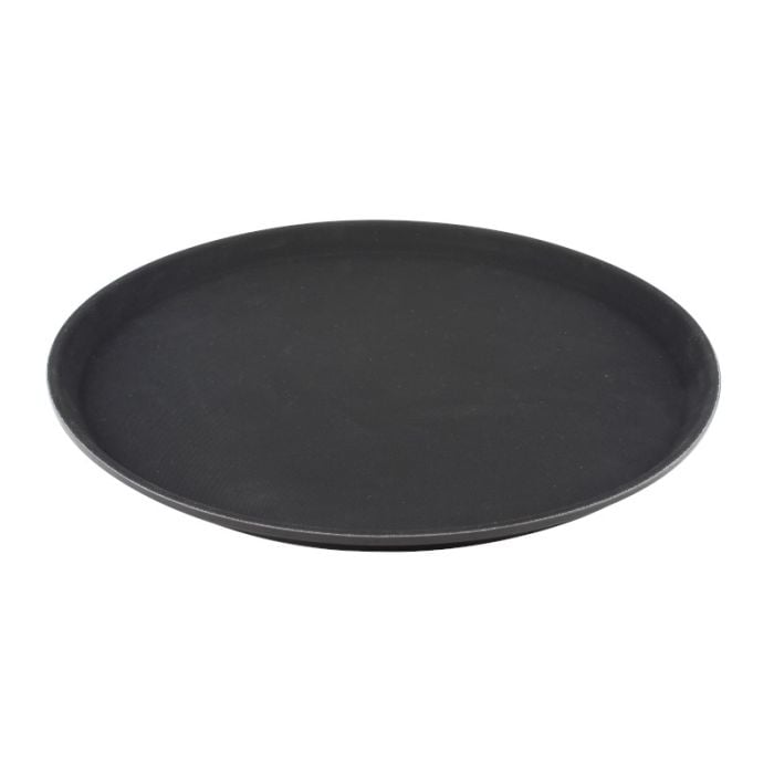 Vassoio Antiscivolo con Grip per Bar – Colore Nero, Disponibile Rotondo o Rettangolare