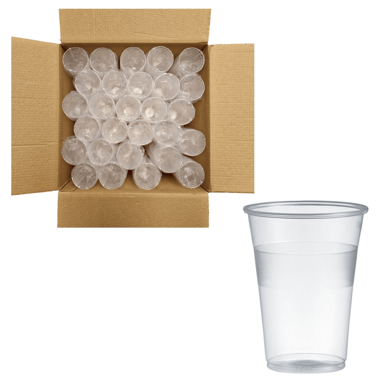 1000pz Bicchieri PP 100% riciclabili trasparenti e resistenti 400ml