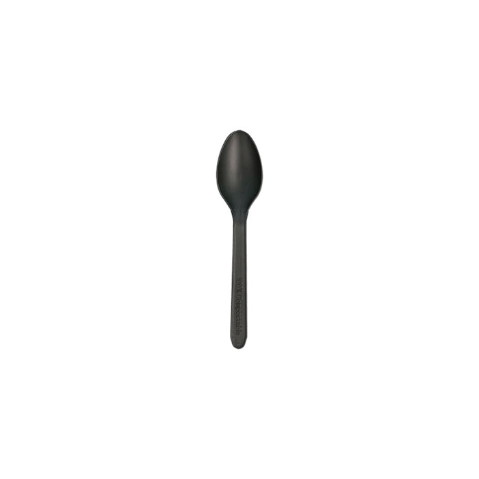 Mini Cucchiaini Finger Food in CPLA Nero Compostabile – 10 cm