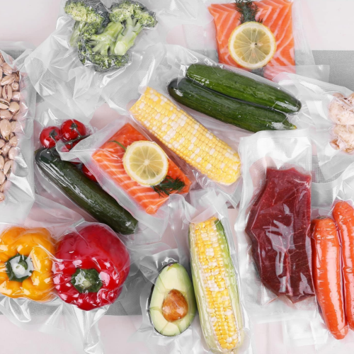 100 pezzi Sacchetti Sottovuoto Lisci per Conservazione Alimenti
