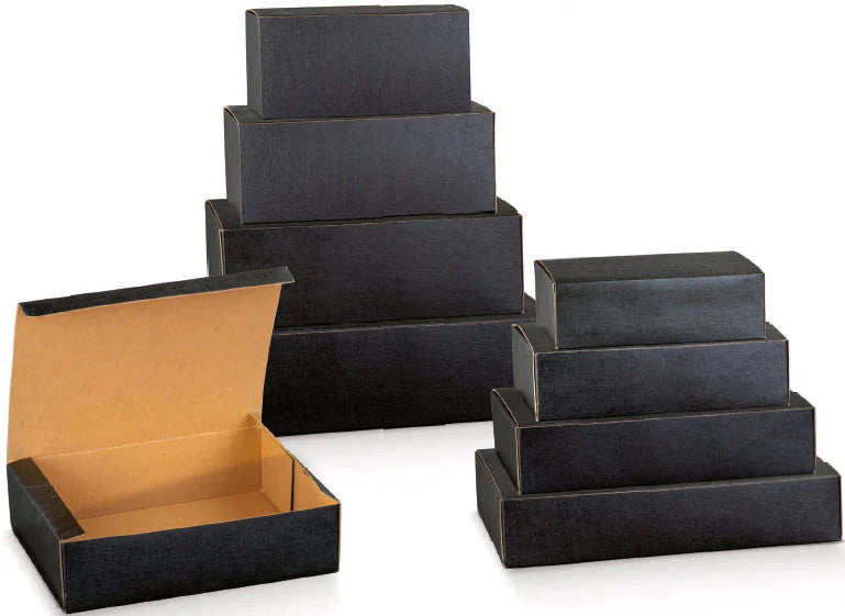Scatola nera in cartone per confezioni regalo