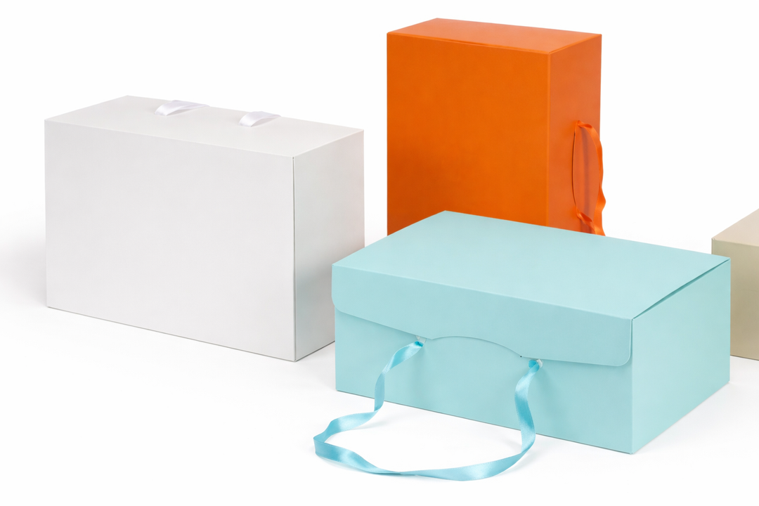 Scatola per Colombe con Manico in Raso 32,5×24cm h 14cm - 1 Pezzo