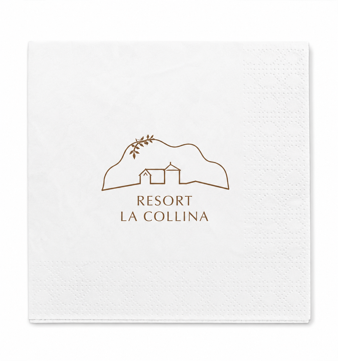 Tovaglioli bianchi 25x25cm Personalizzati - 4 cartoni (21.600 pezzi)