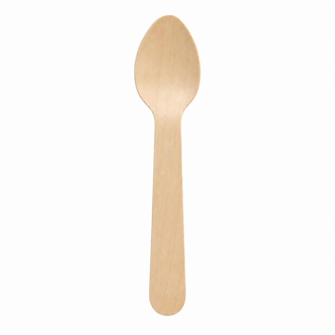 Posate Monouso in Legno di Betulla – Naturali, Resistenti ed Ecosostenibil