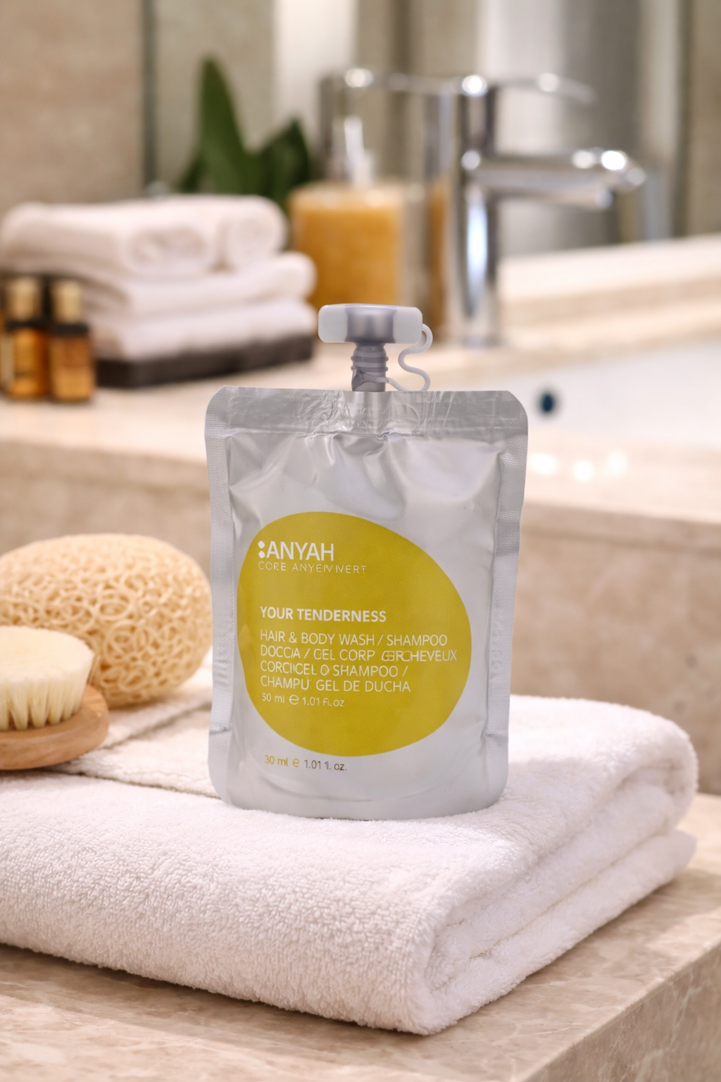 Doypack Anyah – Shampoo Doccia 30 ml | Confezione da 200 Pezzi