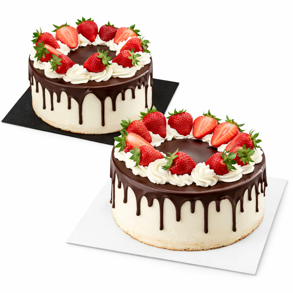 Tavoletta Sottotorta Double Face Bianca/Nera – Eleganza e Stabilità per Ogni Creazione