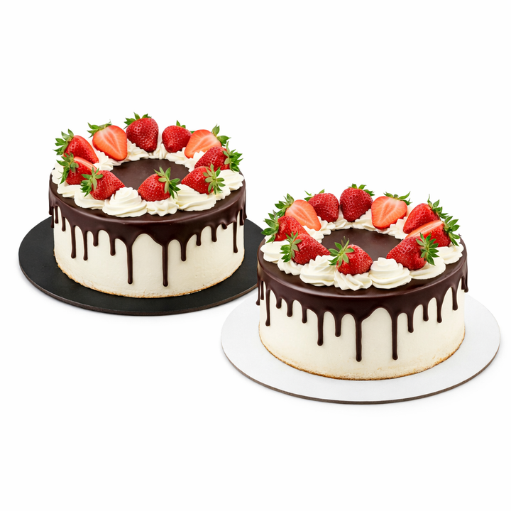 10kg Dischi sotto torta double face Neri e Bianchi