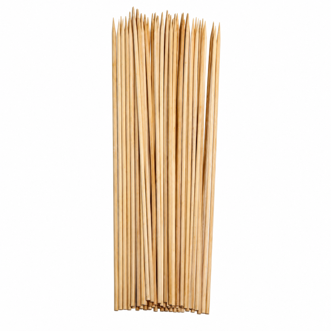 Spiedi Stecconi in Legno di Bamboo – Spiedini per Alimenti, Barbecue e Catering