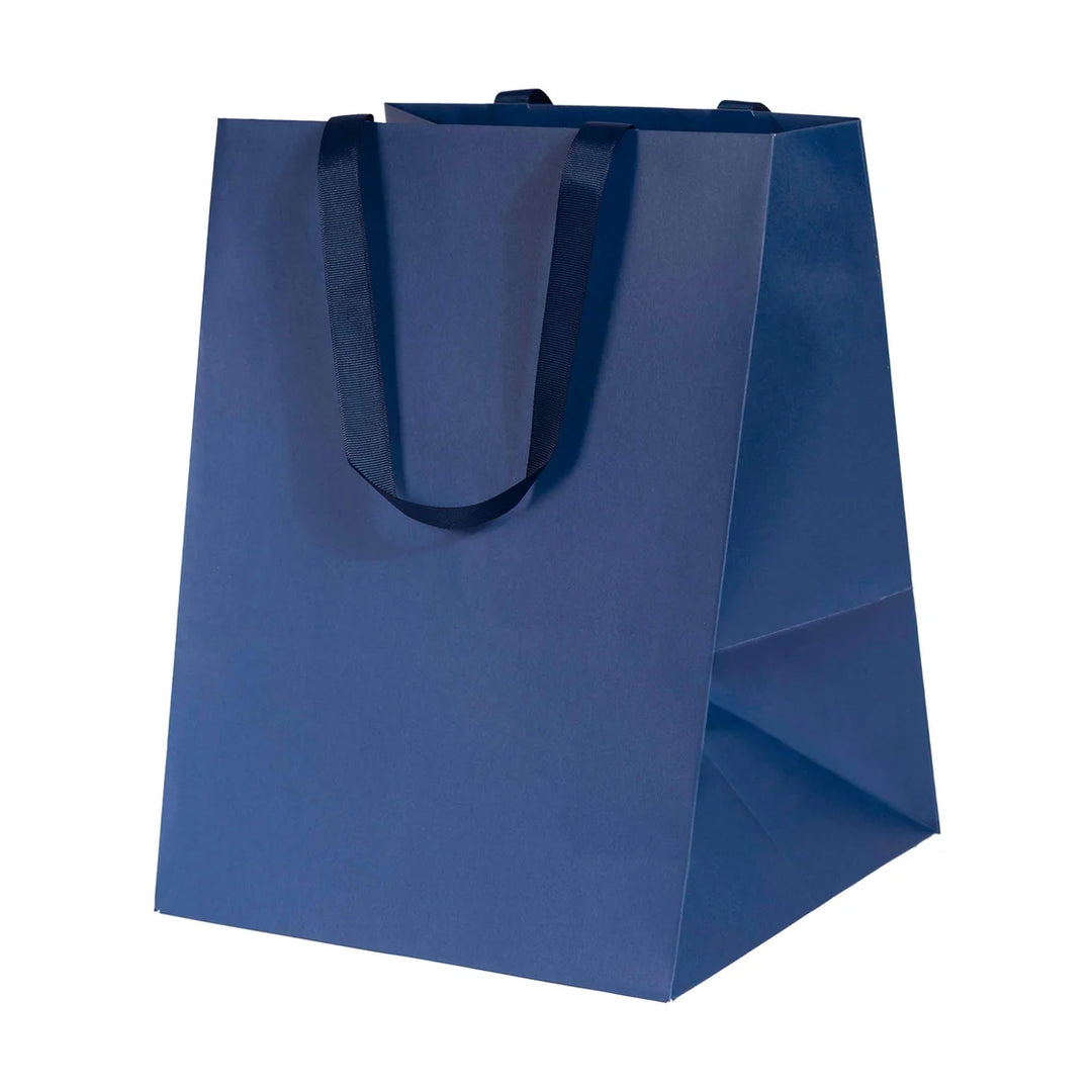 Shopper Elegance in Carta con Manico Gros Grain Tinta su Tinta – Shopper Regalo Natalizia 10 pezzi