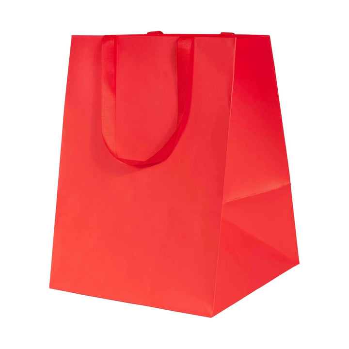 Shopper Elegance in Carta con Manico Gros Grain Tinta su Tinta – Shopper Regalo Natalizia 10 pezzi