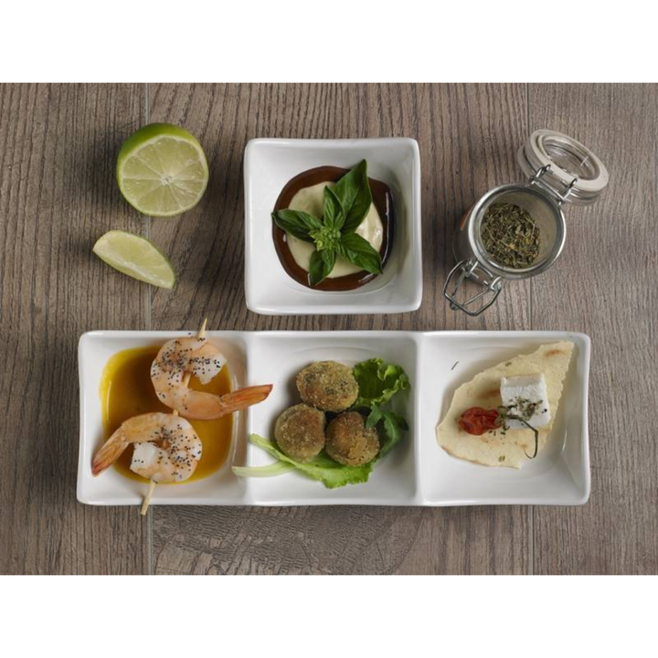 Coppetta Quadrata in Melamina Bianca – 8,5 × 8,5 × 4,5 cm | 90 ml