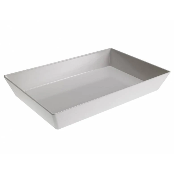 Vassoio Zaffiro – Pirofila Rettangolare in Melamina Bianca