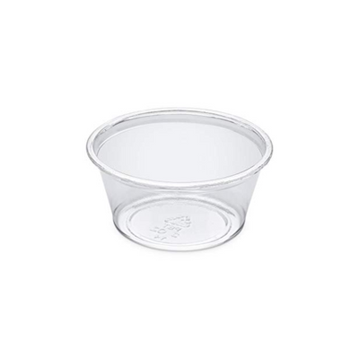 100pz coppette porta salse in PET cristal