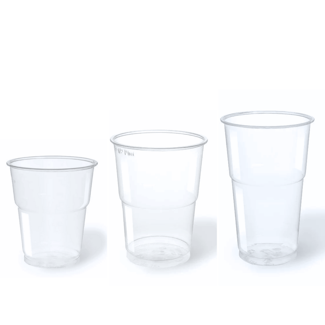 Bicchieri in R-PET Trasparenti e Resistenti – 100% Riciclabili