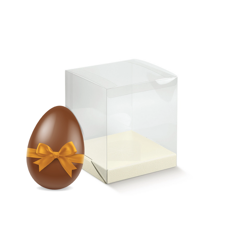 Scatole trasparenti portauova di Pasqua con blocca uovo - 10 pezzi