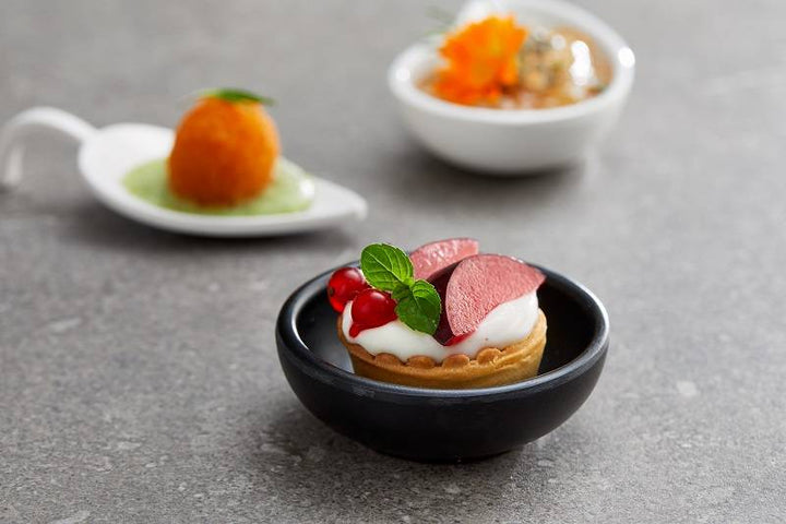 Ciotolina Finger Food Rotonda in Melamina | Bianca o Nera – 45 ml