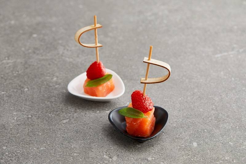 Piattino Triangolare Finger Food in Melamina | Bianco o Nero