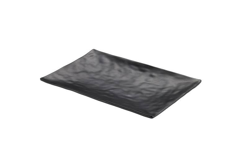 Piatto Rettangolare Nero in Melamina