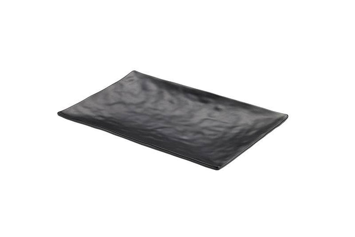 Piatto Rettangolare Nero in Melamina