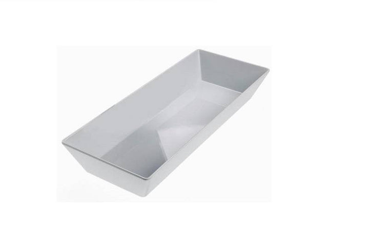 Vassoio Zaffiro – Pirofila Rettangolare in Melamina Bianca