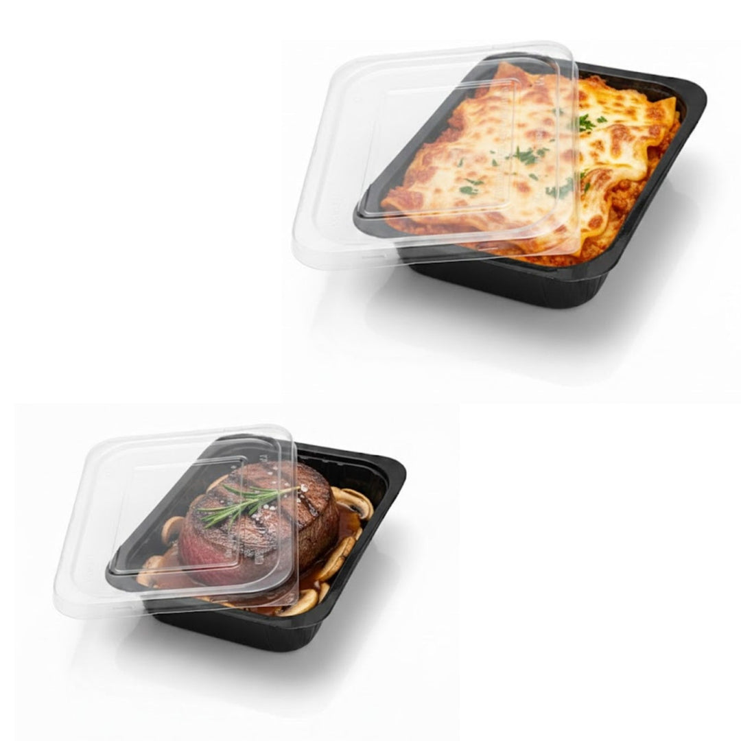 Contenitori in Pura Cellulosa + PET per alimenti caldi