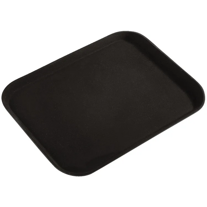 Vassoio Antiscivolo con Grip per Bar – Colore Nero, Disponibile Rotondo o Rettangolare
