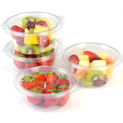 Contenitori PET Trasparenti con Coperchio Incernierato – Confezione da 50 Pezzi