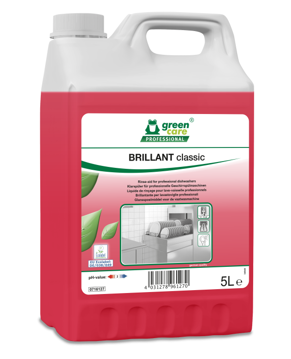 Brillantante per Lavastoviglie Professionali BRILLANT Classic 5L