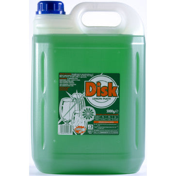 Detergente Professionale per Lavaggio Manuale delle Stoviglie Disk – 2 Taniche da 5.000 ml (10 Litri Totali)