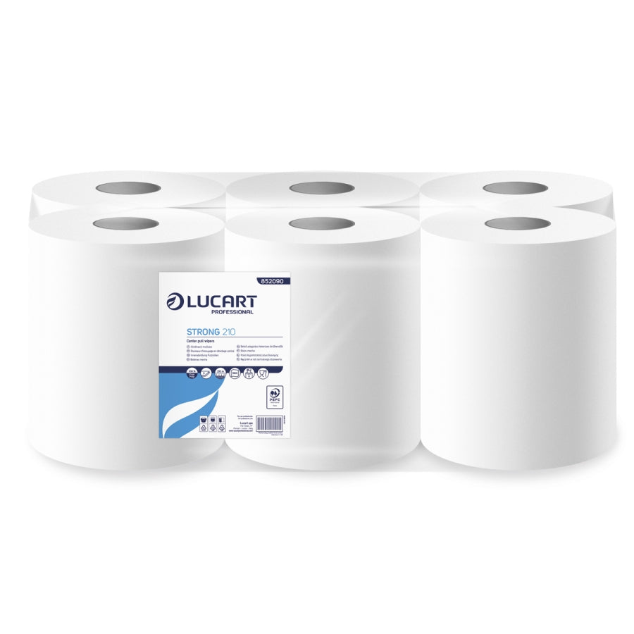 6 Bobine Strofinacci Industriali Multiuso Strong 210 – 852090