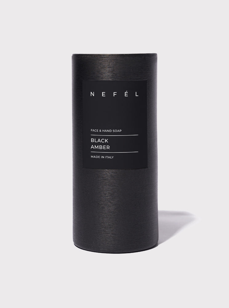 Sapone Viso e Mani Nefél Black Amber 480ml – Alchimia d’Oriente per la Cura delle Mani e del Viso