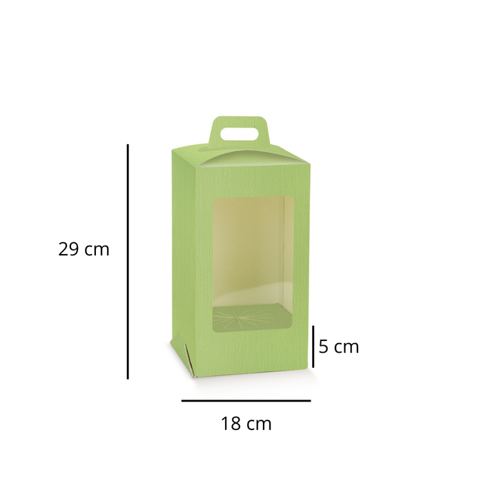 Scatola Portauovo di Pasqua Verde con Finestra Trasparente – Elegante e Professionale