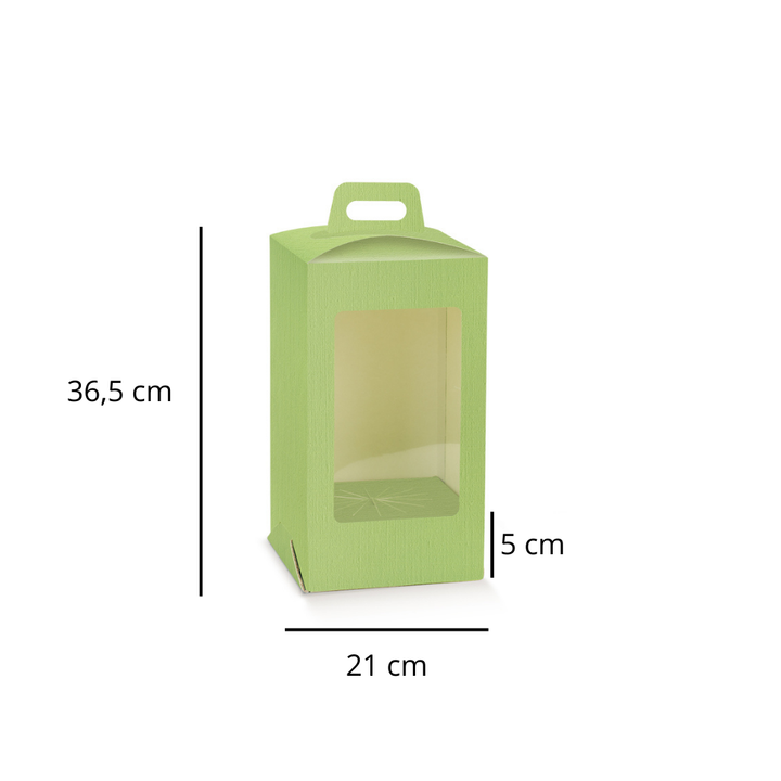 Scatola Portauovo di Pasqua Verde con Finestra Trasparente – Elegante e Professionale