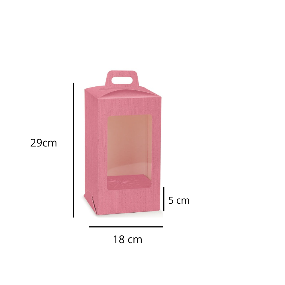 Scatola Portauovo di Pasqua Rosa con Finestra Trasparente – Elegante e Raffinata